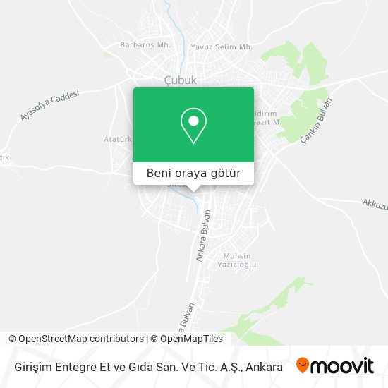 Girişim Entegre Et ve Gıda San. Ve Tic. A.Ş. harita