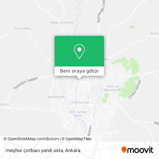 meşhur çorbacı yanık usta harita