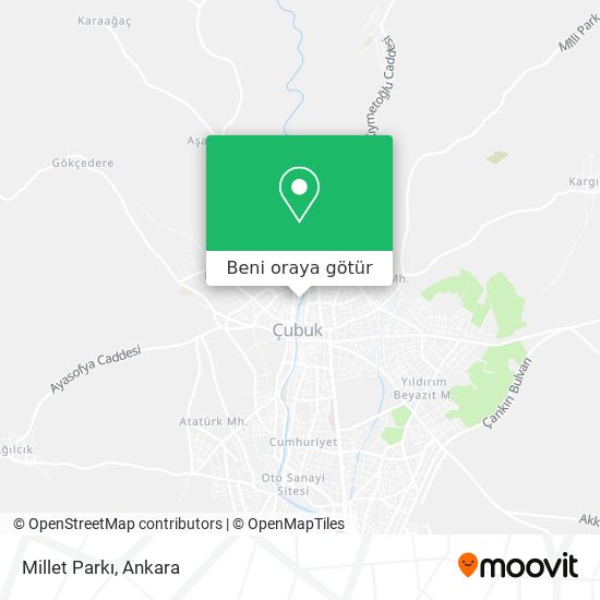 Millet Parkı harita