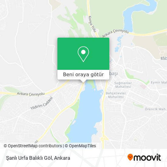 Şanlı Urfa Balıklı Göl harita