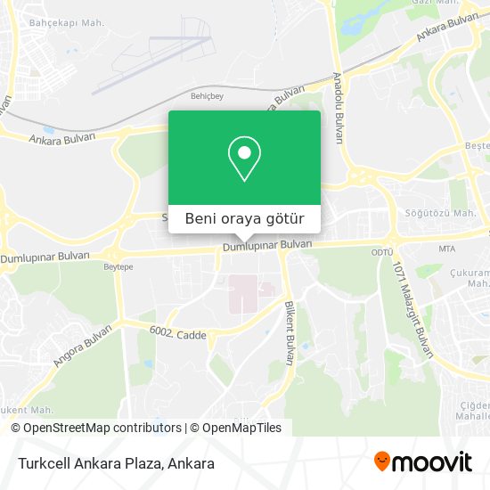 Turkcell Ankara Plaza harita