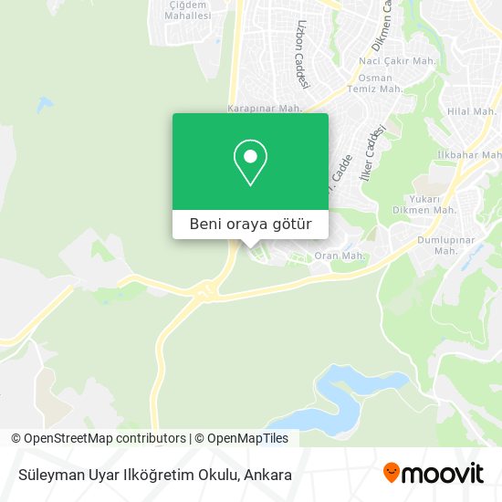 Süleyman Uyar Ilköğretim Okulu harita