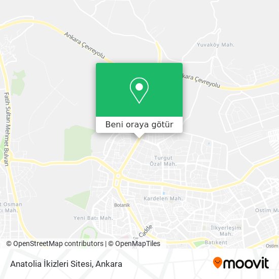 Anatolia İkizleri Sitesi harita
