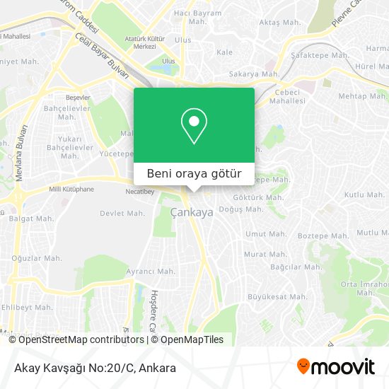 Akay Kavşağı No:20/C harita