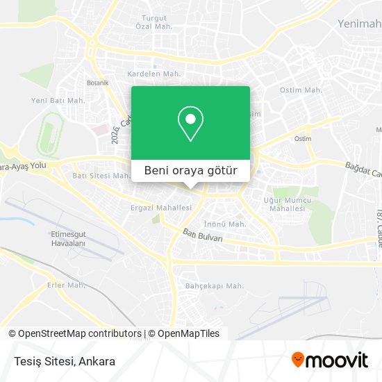 Tesiş Sitesi harita