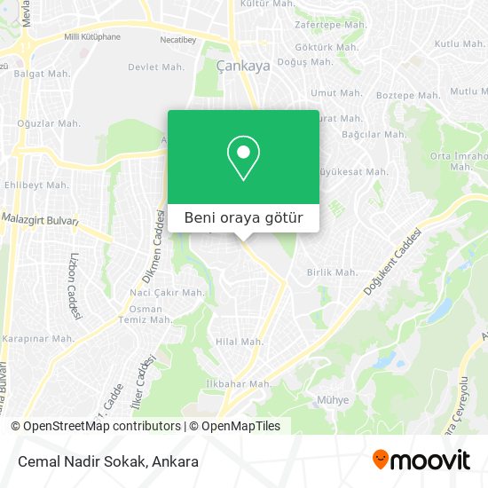 Cemal Nadir Sokak harita