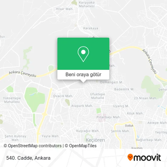 540. Cadde harita