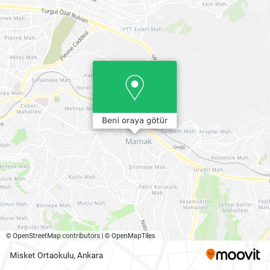 Misket Ortaokulu harita
