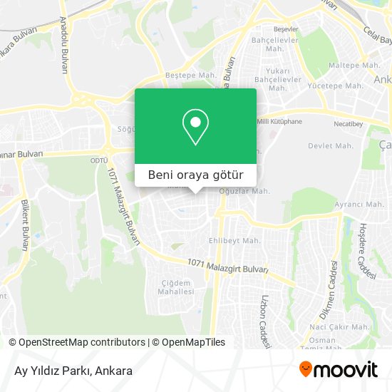 Ay Yıldız Parkı harita
