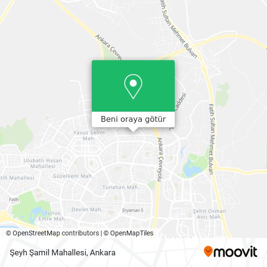 Şeyh Şamil Mahallesi harita