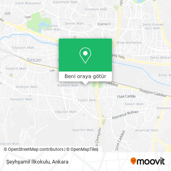 Şeyhşamil İlkokulu harita