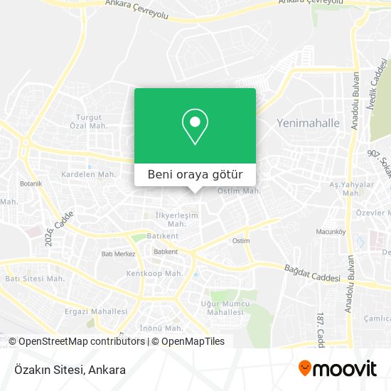 Özakın Sitesi harita