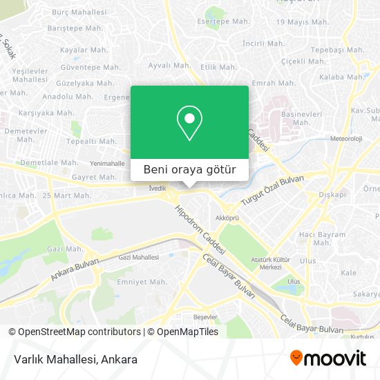 Varlık Mahallesi harita