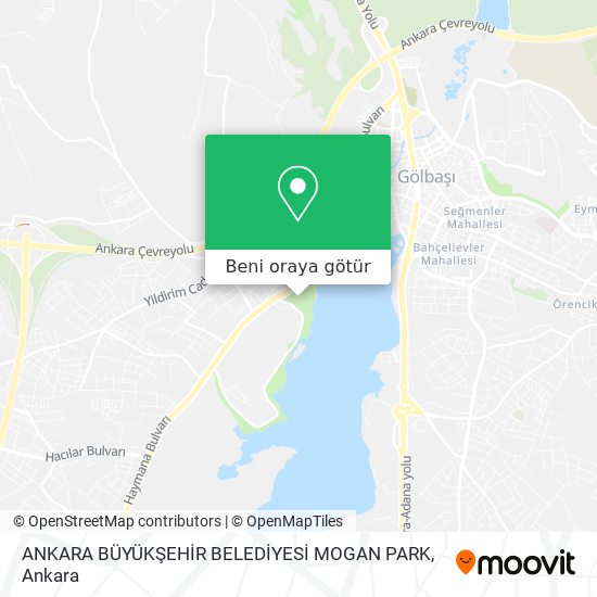 ANKARA BÜYÜKŞEHİR BELEDİYESİ MOGAN PARK harita