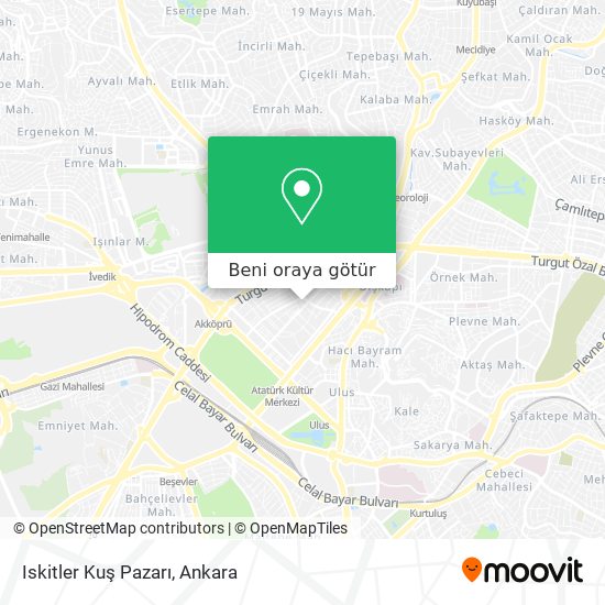 Iskitler Kuş Pazarı harita