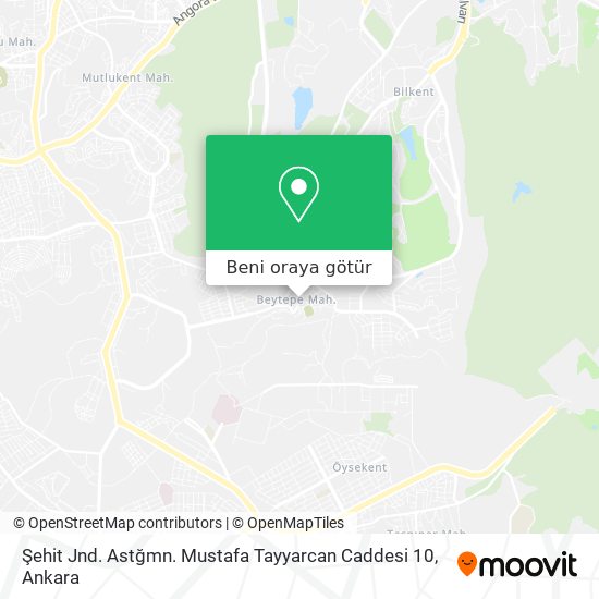 Şehit Jnd. Astğmn. Mustafa Tayyarcan Caddesi 10 harita