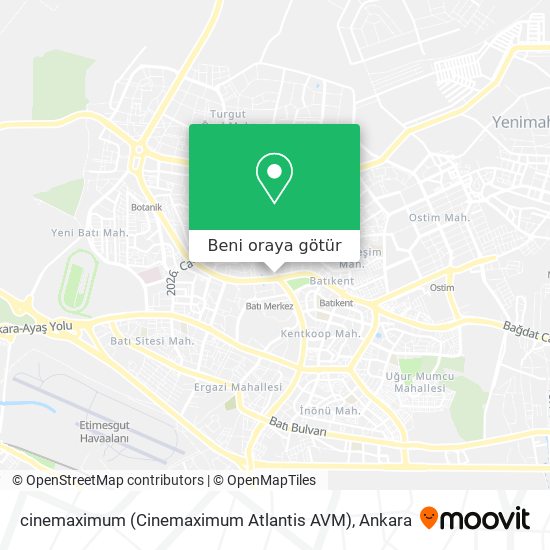 cinemaximum (Cinemaximum Atlantis AVM) harita