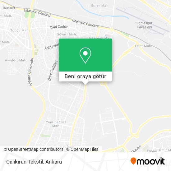 Çalıkıran Tekstil harita