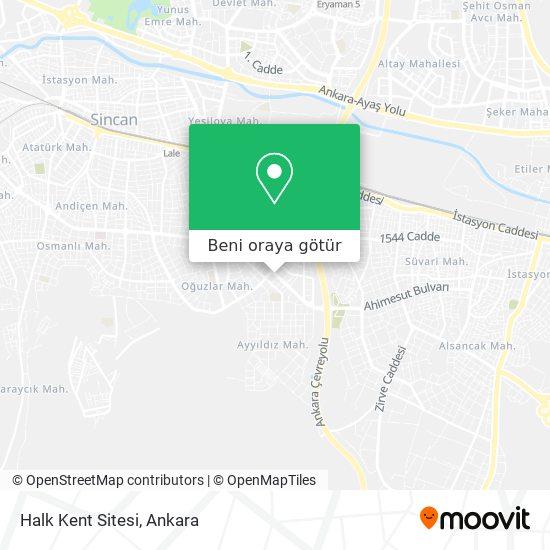 Halk Kent Sitesi harita