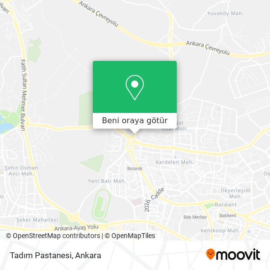 Tadım Pastanesi harita