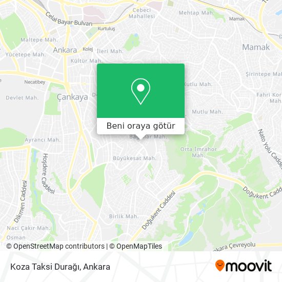 Koza Taksi Durağı harita