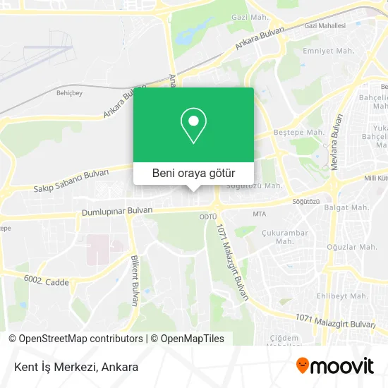 Kent İş Merkezi harita