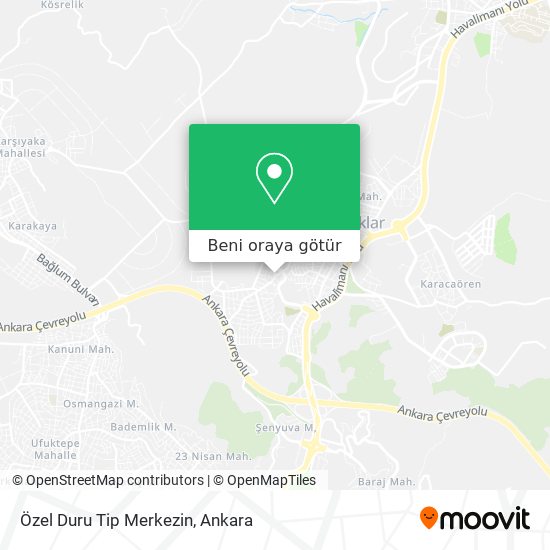 Özel Duru Tip Merkezin harita
