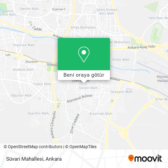 Süvari Mahallesi harita