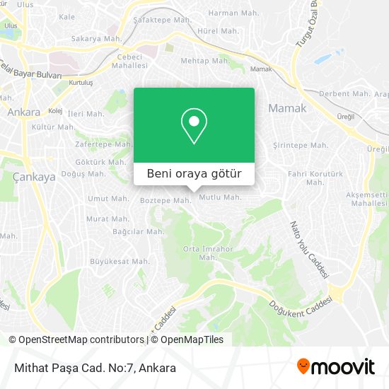 Mithat Paşa Cad. No:7 harita