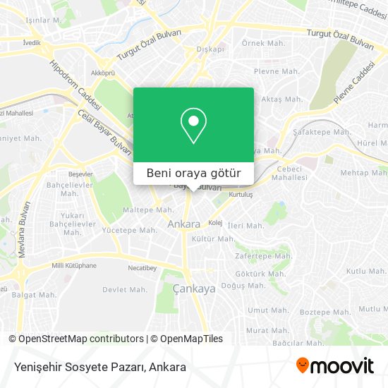 Yenişehir Sosyete Pazarı harita