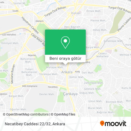 Necatibey Caddesi 22/32 harita