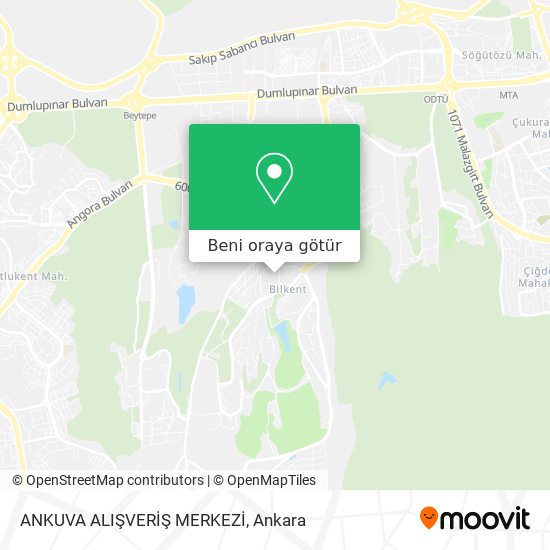 ANKUVA ALIŞVERİŞ MERKEZİ harita