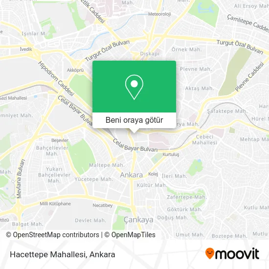 Hacettepe Mahallesi harita