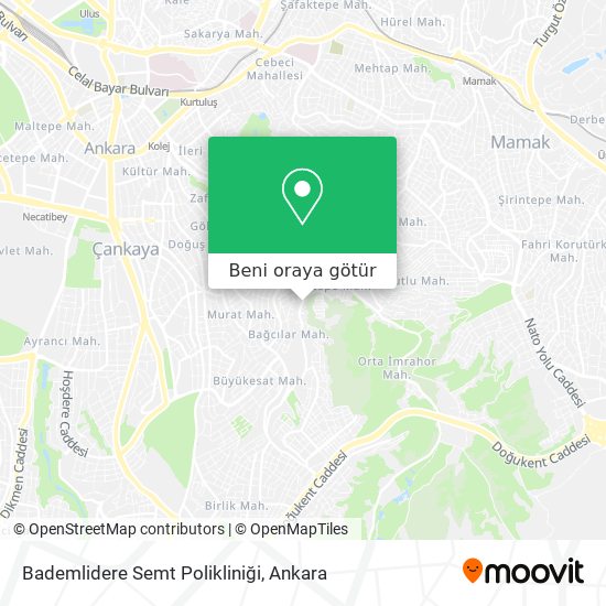 Bademlidere Semt Polikliniği harita