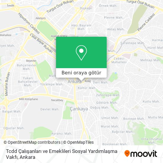 Tcdd Çalışanları ve Emeklileri Sosyal Yardımlaşma Vakfı harita