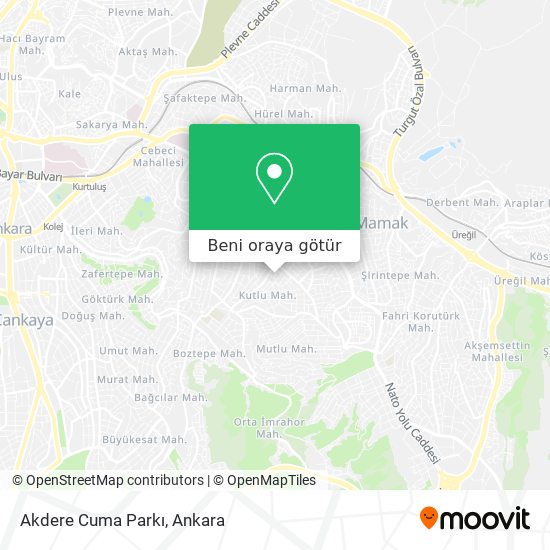 Akdere Cuma Parkı harita