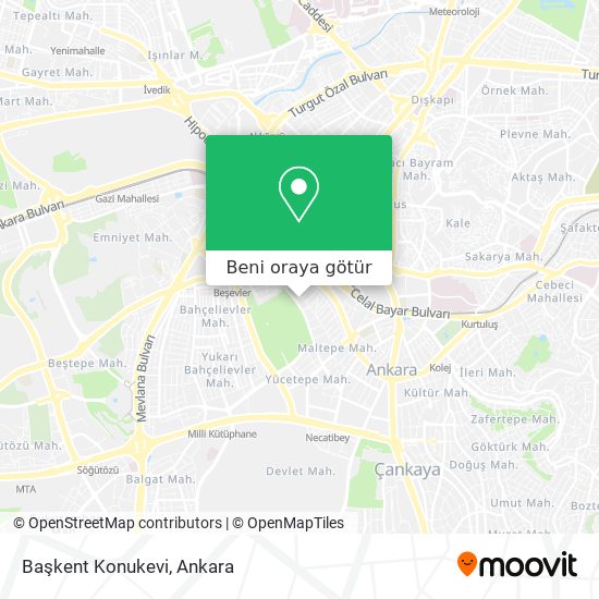 Başkent Konukevi harita