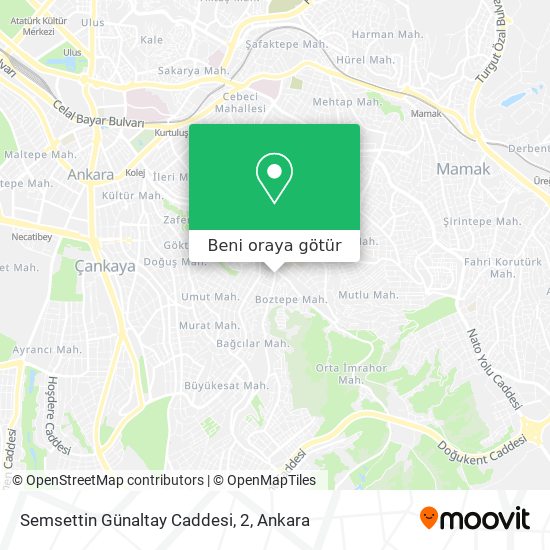 Semsettin Günaltay Caddesi, 2 harita