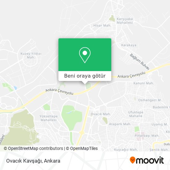 Ovacık Kavşağı harita