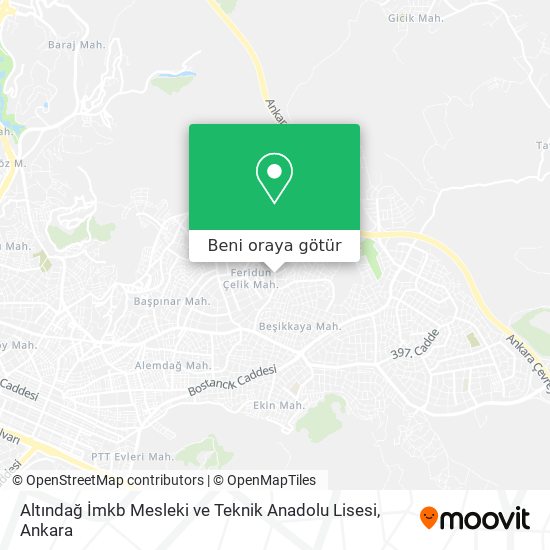 Altındağ İmkb Mesleki ve Teknik Anadolu Lisesi harita