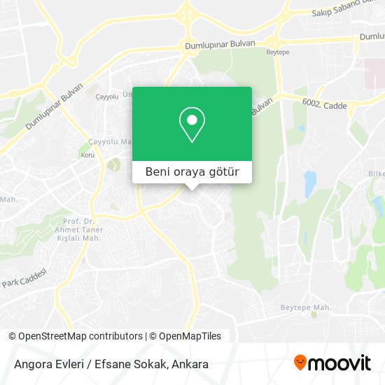 Angora Evleri / Efsane Sokak harita