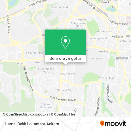 Hamsi Balık Lokantası harita