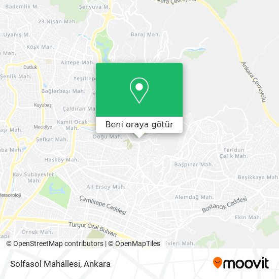 Solfasol Mahallesi harita