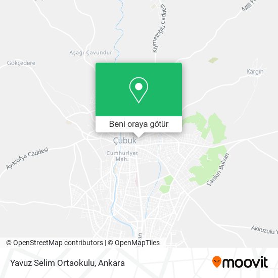 Yavuz Selim Ortaokulu harita