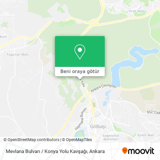 Mevlana Bulvarı / Konya Yolu Kavşağı harita