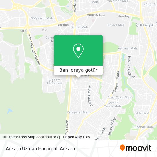Ankara Uzman Hacamat harita