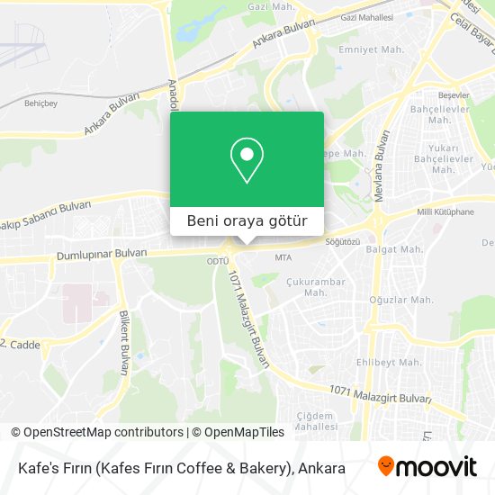 Kafe's Fırın (Kafes Fırın Coffee & Bakery) harita
