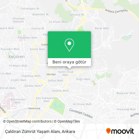 Çaldıran Zümrüt Yaşam Alanı harita