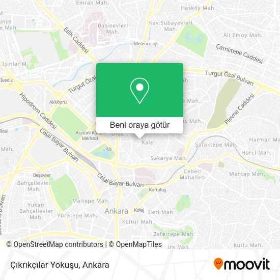Çıkrıkçılar Yokuşu harita