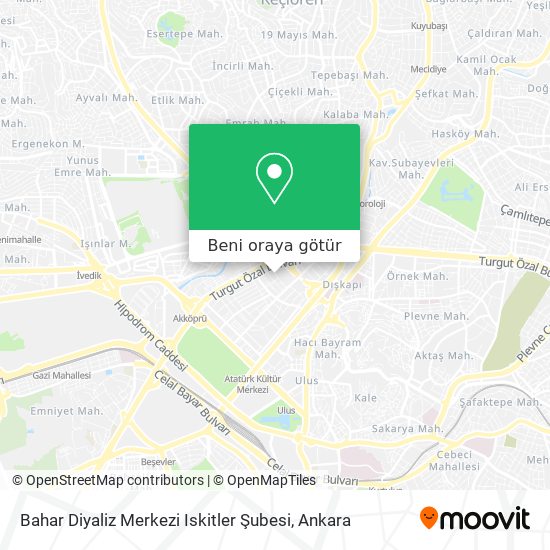Bahar Diyaliz Merkezi Iskitler Şubesi harita